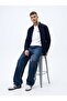 Buttoned Basic Navy Blue Shirt
