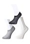 Glb-Stl41414 Black Gray and White Men's Invisible Socks 9 Pairs - 3