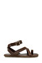 26S-373 Tan Women's Flat Sandals