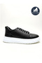 Matrix Black Men's Laser Cut Perforated Detailed Fusped Comfortable White Thick Sole Daily Casual Shoes