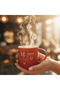 Little Cute Butterfly Red Ceramic Mug – 350 ml | Charming Gift Mug for Coffee & Tea Lovers - 3