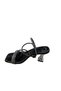 Women's Transparent Goblet Heeled Stoned Summer Evening Dress Shoes Slippers - 3