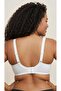 White Plus Size Premium Quality Women's Lace Gathering Bra C Cup - Comfortable Minimizer Wire Free Underwear Without Underwire and Sponge - 6