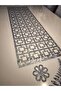 Table Runner/Silver Glitter/100X33Cm/1 Piece/ Glittery Faux Leather/2 Sheets, 2 Floral Motifs Gift