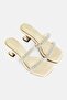 Women Slip On Sandals, Beige - 2