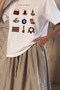 Women's Oversize T-Shirt Turkish Girl Wishlist Printed White – Crew Neck, Comfortable Fit, 100% Cotton - 2