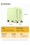 Kids Rideable Suitcase, Children Trolley Case with Cat Ear Design, Carry-on Luggage with Built-in Anti-theft Combination Lock, Scratch Resistant Family Travel Luggage (Green, 18 Inch) - 3