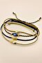 5 Pieces Bohemian Series Navy Blue Brown Earth Colors Luxury Anklet Set with Sea Beach Figures - 2
