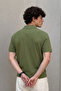 Men's Classic Khaki Polo Neck T-Shirt - 6