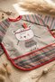 Tribal Bear Series Liquid-Proof Long Sleeve Baby Food and Activity Bib - Boho Design Crumb Pocket - 3
