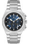 Nvm151-A3 Men's Wristwatch Navy Blue Dial Silver Steel Band Active Chronograph - 3