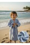 100% Cotton Muslin Children's Bathrobe Hooded Bath and Beach Towel