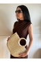 Women's Straw Handbag & Crossbody Bag - 8