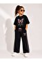 Girl's Butterfly Printed Oversized Summer Set