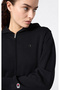 Icons Full Zip Hoodie Sweatshirt Black Women's Sweatshirt - 118378-Kk001 - 4
