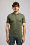 Denise Men's Regular Fit Basic Polo Collar T-Shirt Green - 2