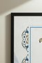 Double Wooden Sign with "Elif" and "Vav" Lettering - Black Wood Framed Home and Business Sign - 4
