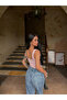 Pink Chest Tie-Up Ribbed Crop Top - 3