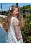 Printed Tulle Girl's Dress - 2
