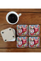 Decorative Wooden Coaster Set with Puppies 002