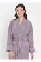 Şalyaka Square Jacquard Bamboo Cotton Lace Stylish Women's Bathrobe Soft Textured Super Absorbent - 2