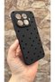 Mi 15t Pro Compatible Mini Black Heart Patterned Silicone Shock Absorbing Classic Protected Rubber Case - 3