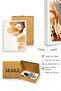 White Wooden Framed 3 Piece Painting Set Huhu306 - Triple Painting Set White Frame - 2