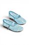 Y726864006 Blue Lace Women's Ballerinas - 5