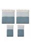Cotton Non-Slip Wicker Woven Armless Sofa Cover (3+3+1+1) - Petrol - 2