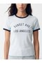 Crew Neck Los Angeles Printed Women's T-Shirt (S6) - 3