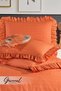 Bellia |   Ruffled Double Duvet Cover Set |   Pillowcase |   Duvet Cover |   Bedspread |   Dowry |   Sleeping Set - 200 X 220 cm - 5