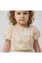 3D Rose Detail Shimmering Girls' Party Dress - 3