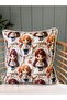Digital Printing Baby Pattern Piping Detailed Throw Pillow Cover 1 Piece - 2