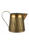 Golden Brass Decorative Kettle | Woven Texture | 16.5 × 11 cm