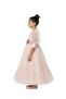 - Puff Sleeve Formal Dress with Glitter Bow - Multicolor - 4Y to 13Y - 2