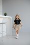 Pocketed Pleated Skirt and Shirt Summer Girls' Set - 3