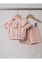 Muslin Baby Collar 2-Piece Baby Girl Summer Set - 100% Cotton