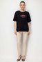 Pomegranate Printed Oversize Cotton Blouse - 4