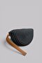 Mussel Straw Clutch Bag – Handmade Weave Design, Genuine Leather Wrist Strap Women's Bag - 3