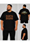 Men's Oversize T-Shirt Bound Printed Cotton Plus Size T-Shirt Comfortable Fit
