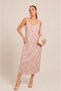 Women's Strappy Midi Length Stylish Dress