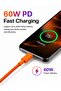 1.2m 1pcs ORANGE 60W PD Nylon Braided USB-C to USB C Fast Charger Cable For iPhone 17 16 15 /Pro Max C - 3