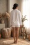 Hawaii Oversize 100% Cotton Terry Fabric Maternity and Postpartum Shirt - 5