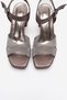 Bavena Platinum Silvery Women's Platform Heeled Evening Dress Shoes - 2