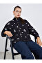 Women Black Floral Embroidered Shirt - 2