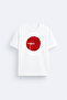Whiplash Printed Crew Neck White T-Shirt T-Shirt