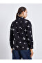 Women Black Floral Embroidered Shirt - 5