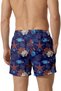 Water Repellent Feature Digital Printed Lycra Flexible Fabric Men's Beach Sea Shorts Swimwear // 280-Navy Blue - 5