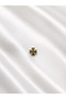 Lacquer Coated Gold Clover End Lucky Choker Necklace - Does Not Tarnish - 2