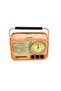 Decorative Metal Radio Clock Piggy Bank C0330 - 2